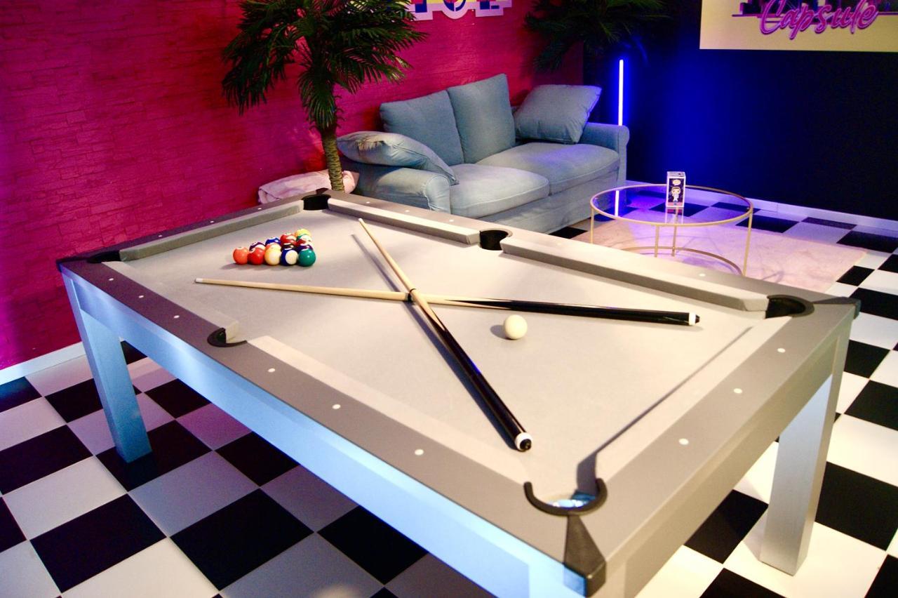 Capsule Miami Vice - Jacuzzi - Billard - Ecran Cinema & Netflix - Ping-Pong - Nintendo & Jeux- Lievin Εξωτερικό φωτογραφία